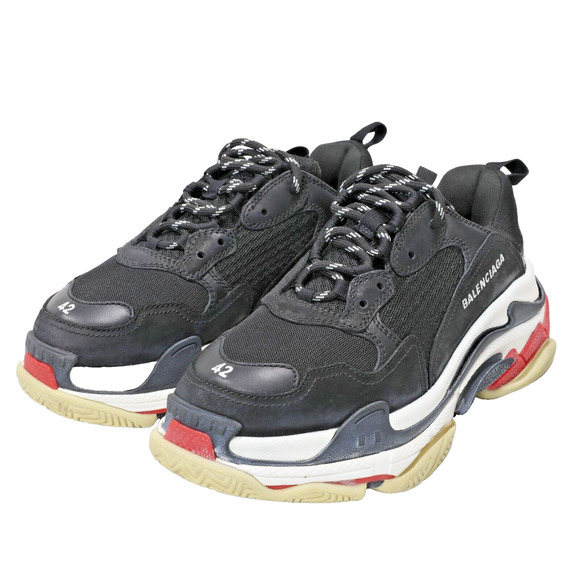 Balenciaga Triple S Lace-Up Trainers Men's Dad Sz42 9 US Used BL-S1205P-B005 - Picture 6 of 10